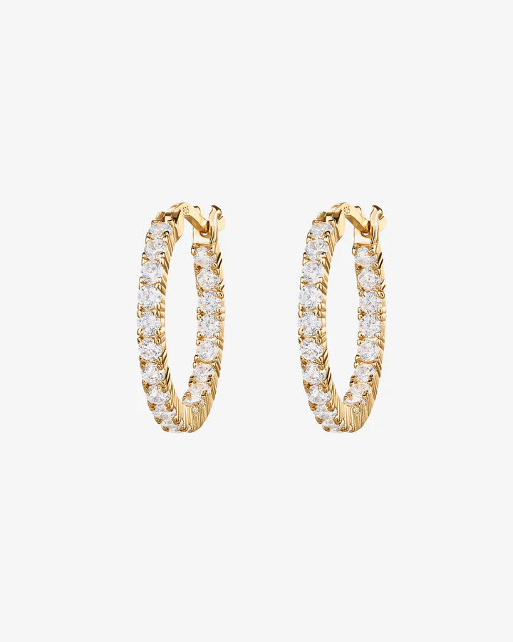 Crystal Inside-Out Hoops