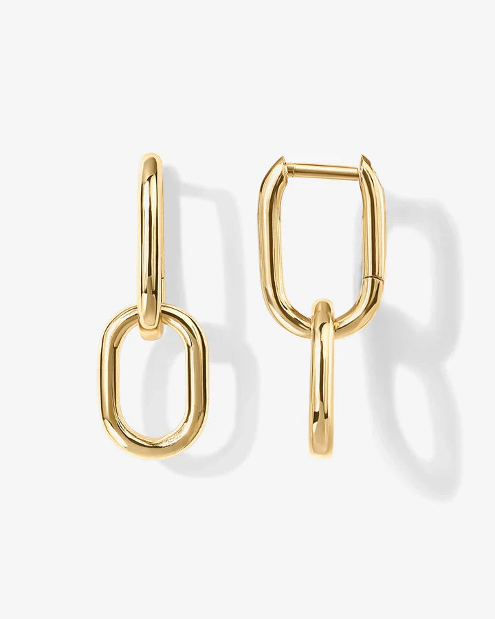 Convertible Paper Clip Link Hoops