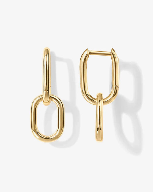 Convertible Paper Clip Link Hoops